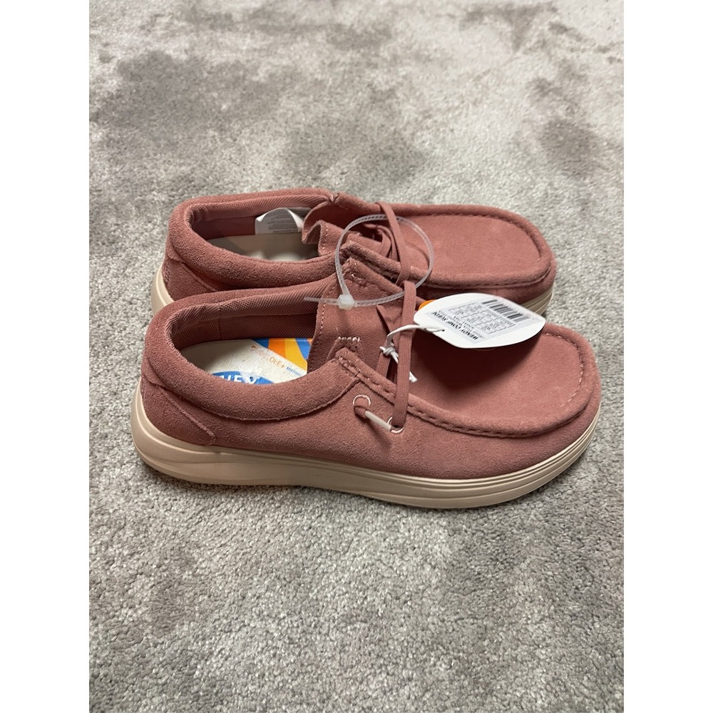Hey Dude Wendy Comf Suede Women's Shoes Rose Pink US Size 9 EU 40 - Picture 9 of 10